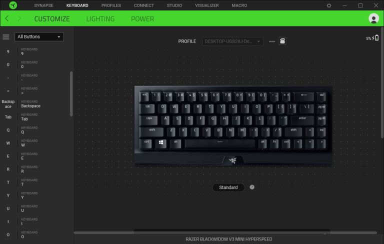 Razer Blackwidow V3 Mini HyperSpeed