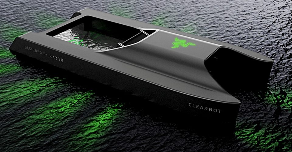 Робот Razer убирает мусор в океане