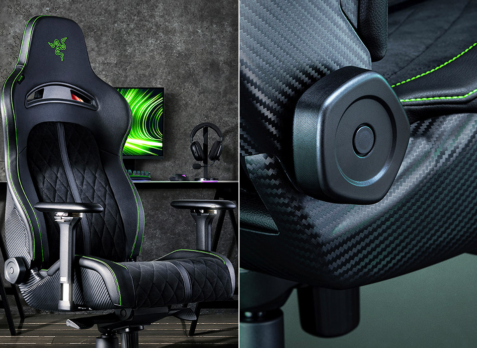 Ігрове крісло Razer Enki Pro вже у продажу, нахил сидіння React розроблений для комфорту протягом усього дня